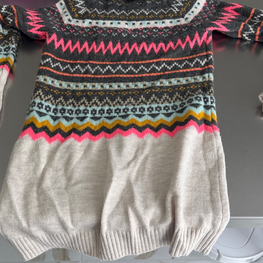 Multicolor Patterned kids Sweater - Picture 4 of 4
